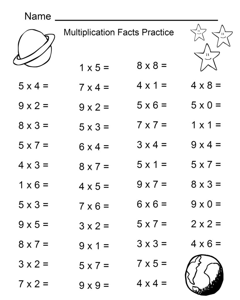 Fourth Grade Math Multiplication