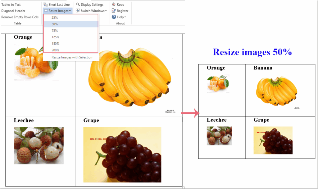 How To Resize All Multiple Images In Word 