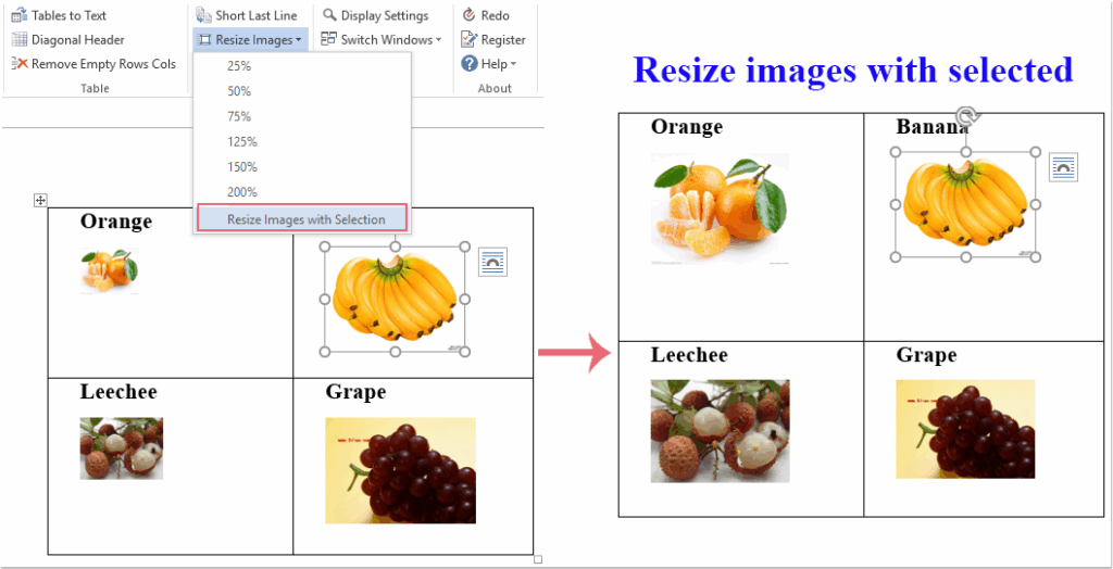 How To Resize All Multiple Images In Word 