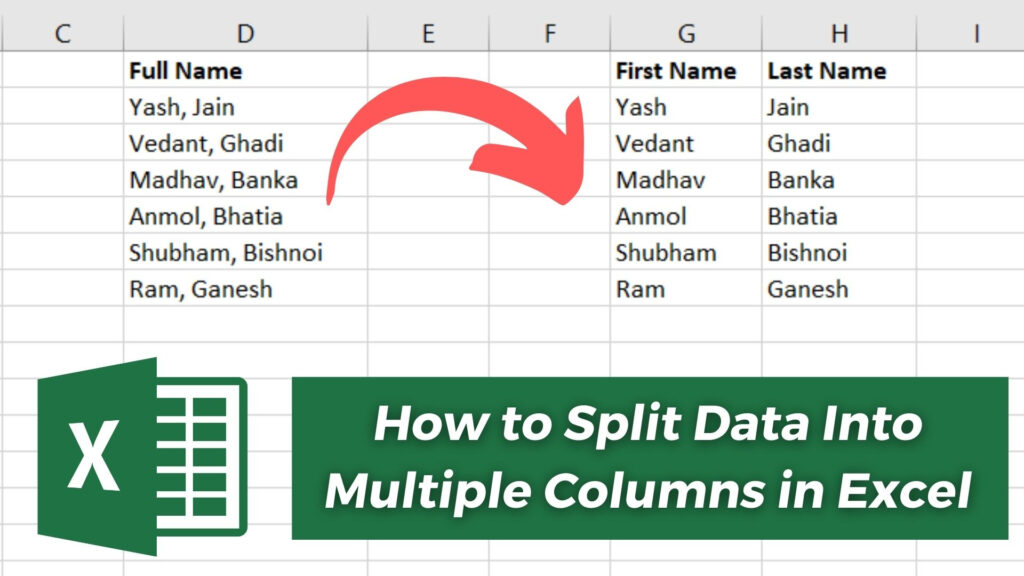 How To Split Data Into Multiple Columns In Microsoft Excel Riset