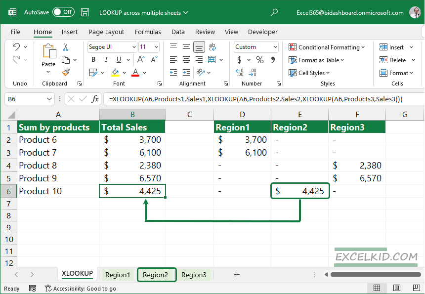 How To Use XLOOKUP Across Multiple Worksheets Excel Bootcamp