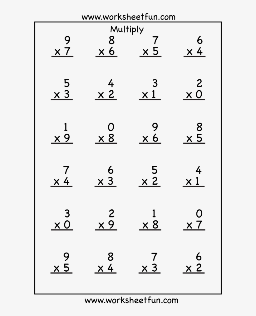 Multiplication Worksheets 4Th Grade PrintableMultiplication