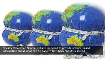 Obesity globe squeeze multiple caption News Harvard T H Chan 