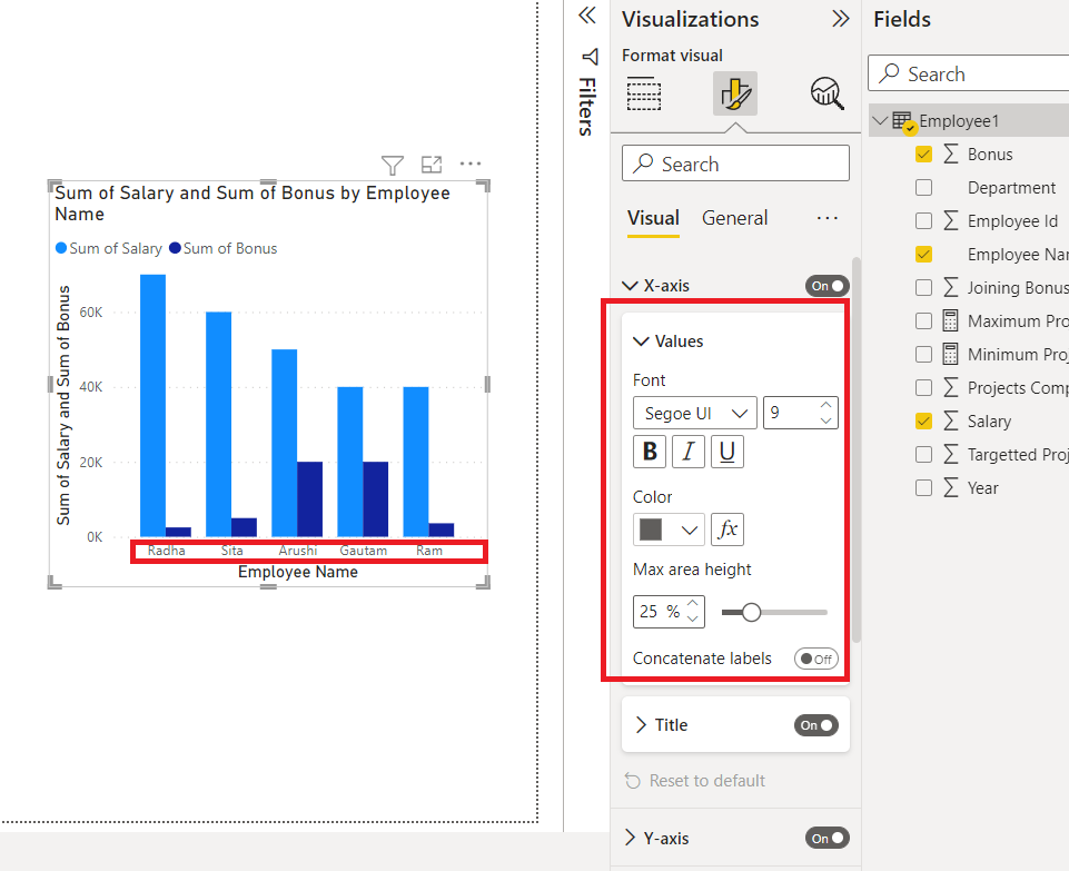Power BI Format Clustered Column Chart GeeksforGeeks