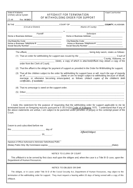 Withholding Order Templates PDF Download Fill And Print For Free 